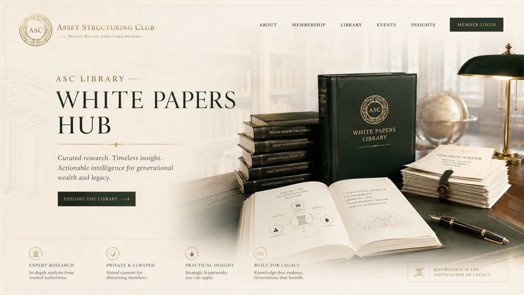 ASC White Papers and research library hero visual