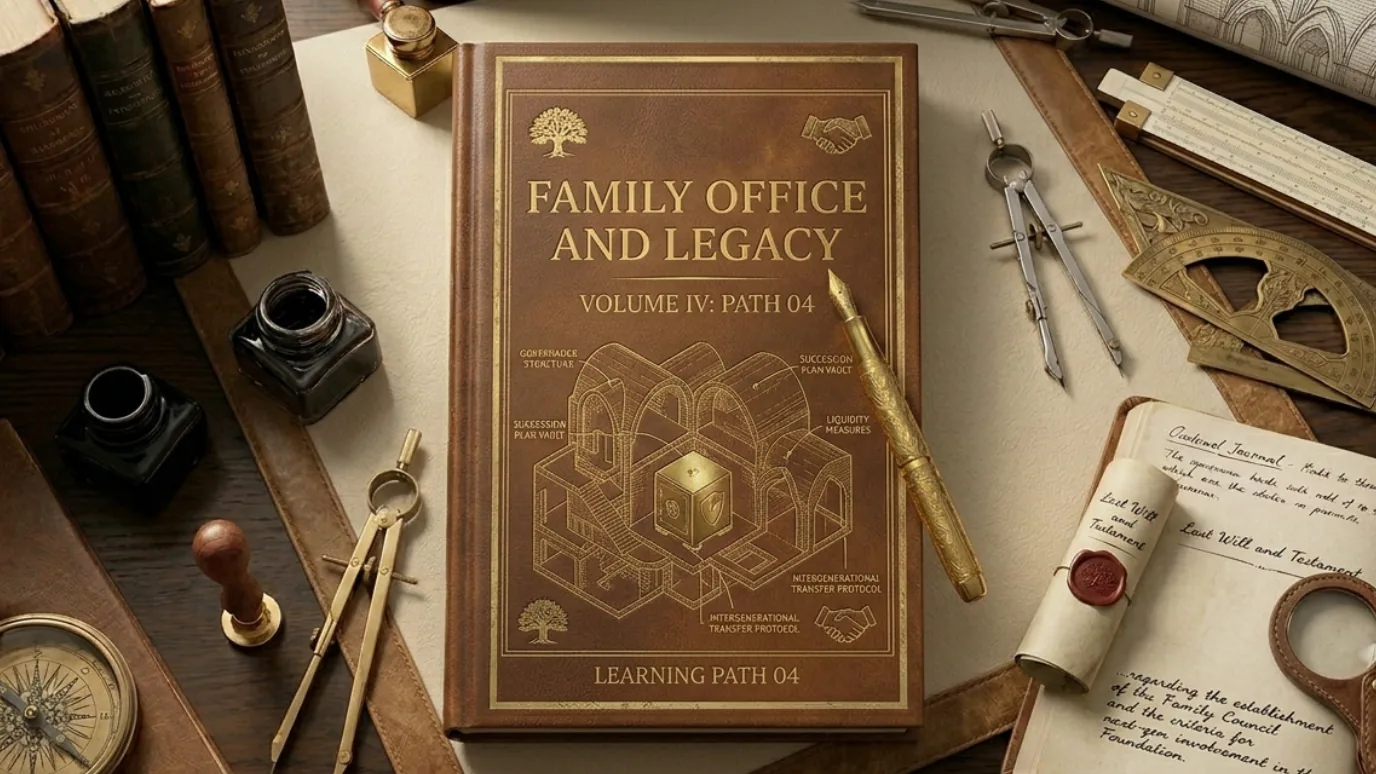Learning Path 04 Family Office and Legacy cover for ASC lessons on family governance, succession, heirs and continuity planning