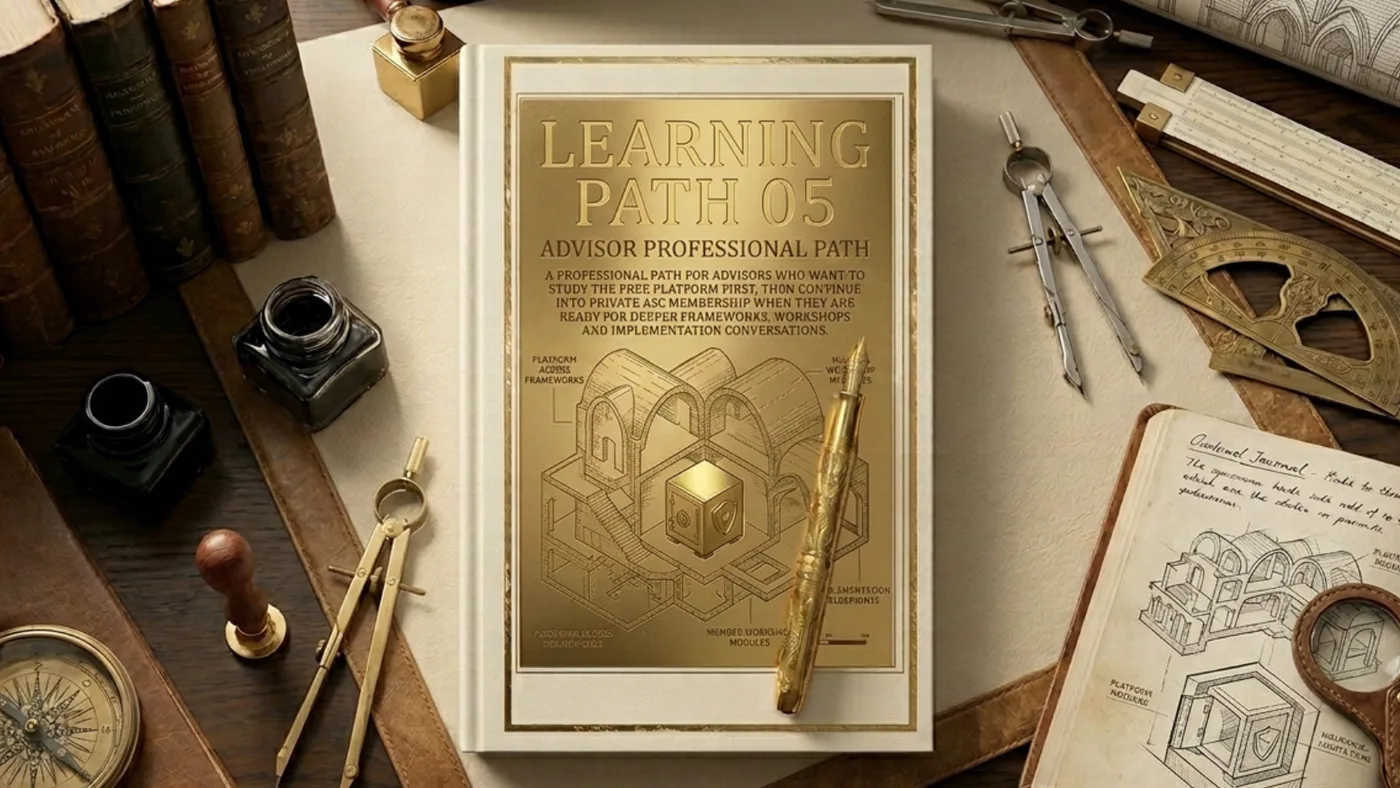 Learning Path 05 Advisor Professional Path cover for ASC professional development in HNW conversations and structure led advisory